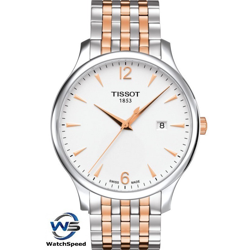 Tissot T063.610.22.037.01 T-Classic Tradition Sapphire Two Tone Men 's Watch