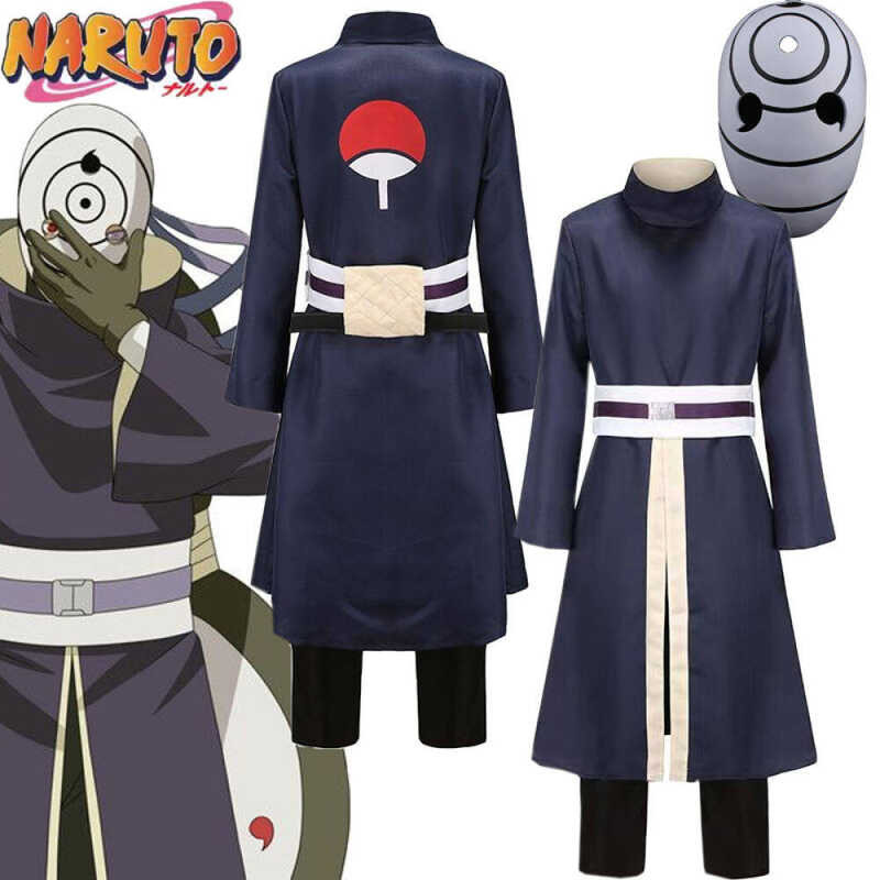 Anime Naruto Cosplay Costumes For Adult Men Uchiha Obito Costume Halloween Party Clothing Pants Wai