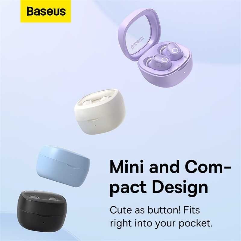 Wm02 Baseus TWS หูฟังบลูทูธสเตอริโอไร้สาย5.3หูฟังบลูทูธการค