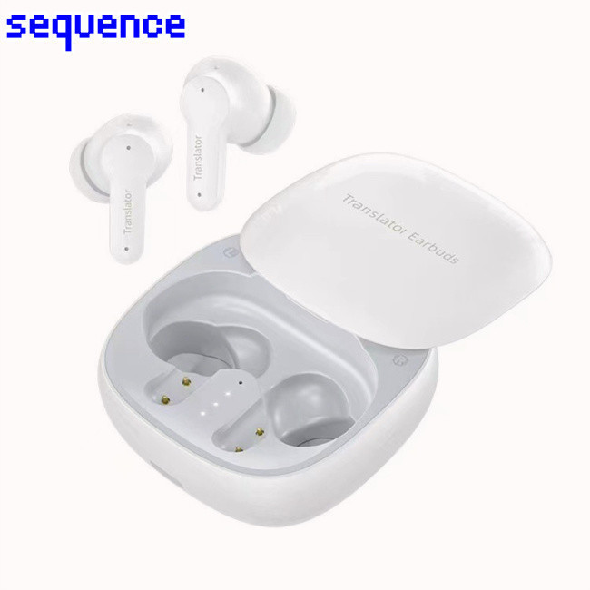 Seq M3 Voice Language Translator หูฟัง 144 ภาษา Accents Translator หูฟัง Instant Translator แบบพกพา