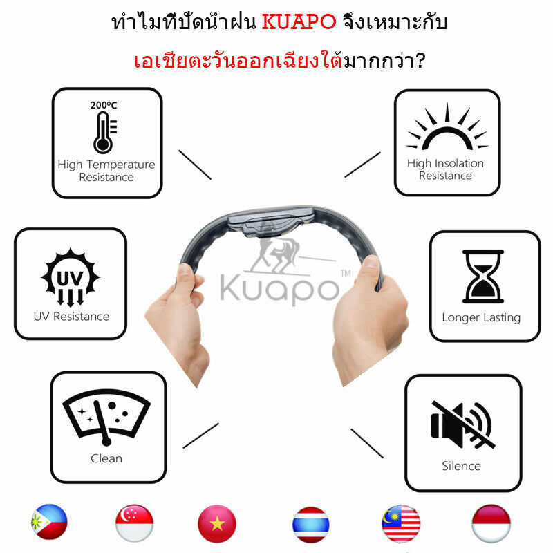 ❤ Kuapo ชุด3ชิ้น ใบปัดน้ำฝน เกีย คาร์นิวัล Kia Carnival ที่ปั