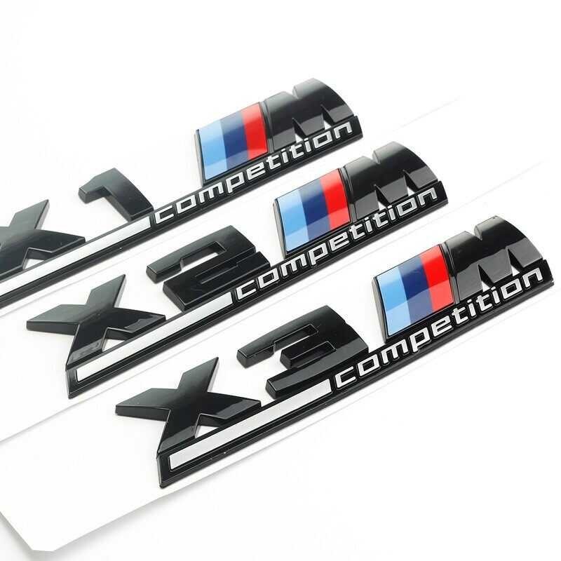 ❤ Thunder M M1 M2 M3 M4 M5 M6 Competition 3 Series 5 Series X3 X4 X5 X6 Car Sticker Rear Yang