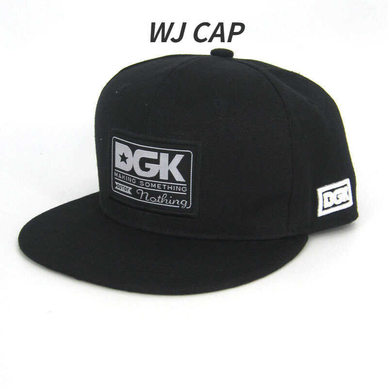 Hip 【WJ】DGK Camouflage Hop Skateboard Sunshade baseball cap Flat brim Hat Trendy Men's and Women'