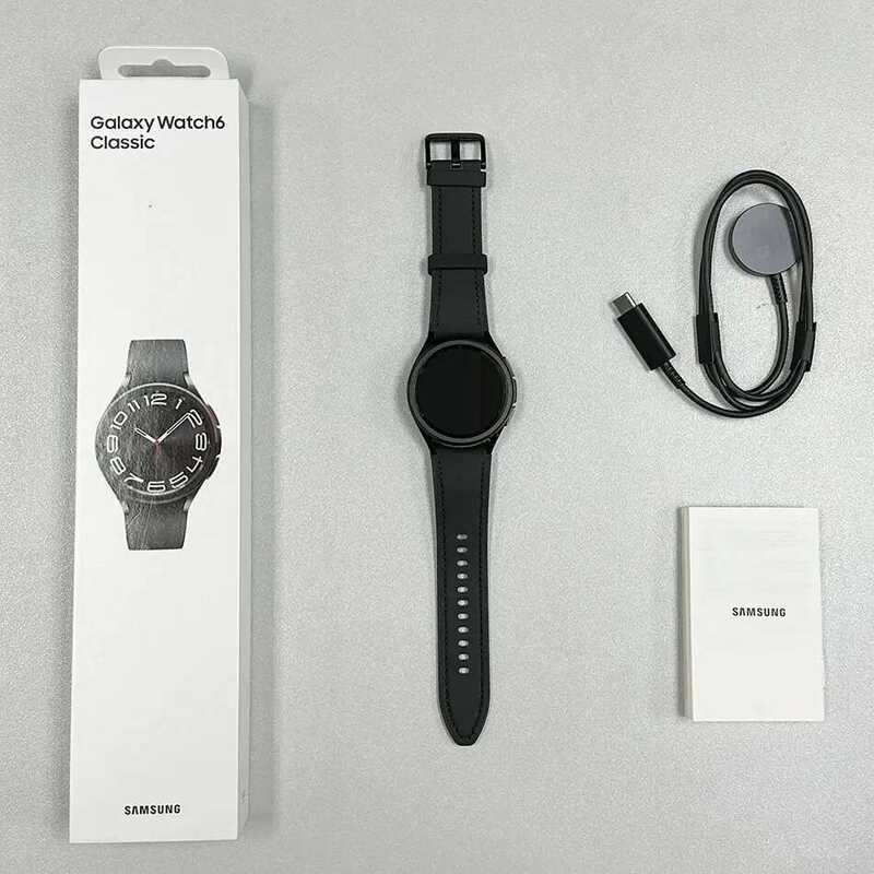 ❥ Samsung Watch 6 คลาสสิก 43 มม.Nfc Smartwatch LTE เวอร์ชัน 1.3 จอแสดงผล Super AMOLED GPS Wifi