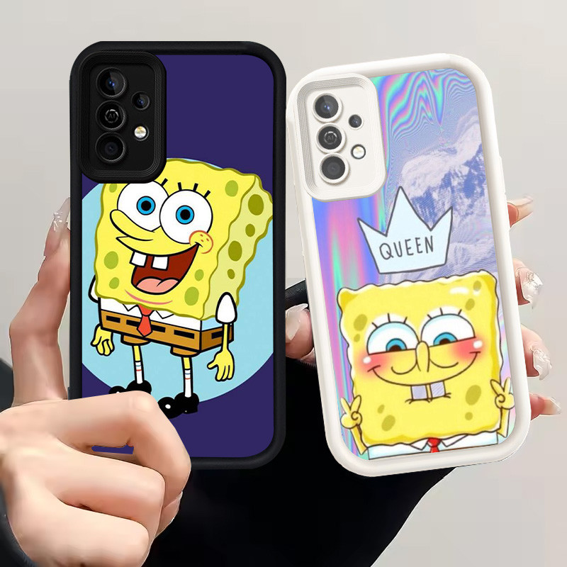 สําหรับ Samsung Galaxy A52 A73 A53 A52S 5G S25 Ultra A36 A56 A26 เคสซิลิโคน H-82 SpongeBob