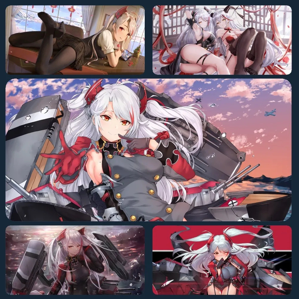 Prinz Eugen Azur Lane เกมอะนิเมะ Mousepad แผ่นรองเมาส์แผ่นรองเม้าส์ Pad Prime แป้นพิมพ์สําหรับเล่นเกม Pad Pad Pad Pad Pad Pad Pad Pad Pad Pad Pad Pad Pad Pad ราคา ถูกที่สุด ดีลบีเคเค