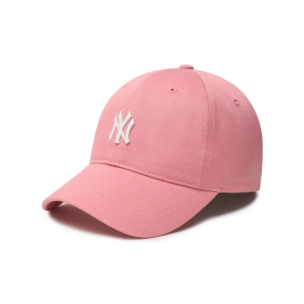 ♞MLB หมวก Unisex MLB NY หมวกเเก็ปโลโก้ลายปักNY สีชมพู