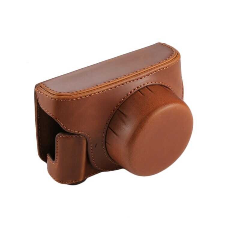 Body ➧ Full PU Leather Camera Case Bag With Strap For Panasonic Lumix Gf7 Gf8 / Gf9