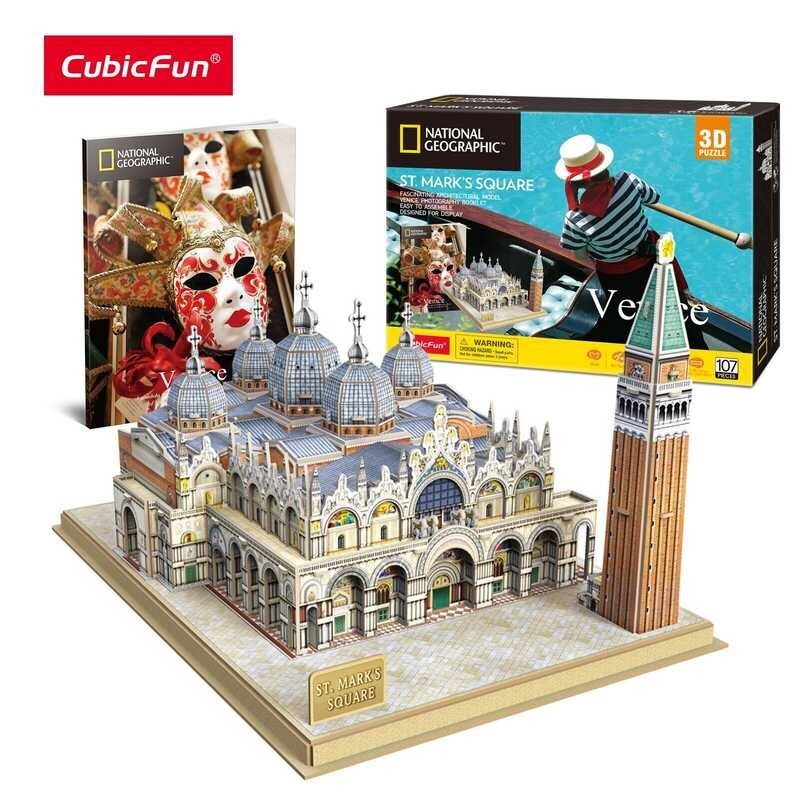 Cubicfun Italy 3D Puzzles Models Architecture Kits For Adults And Kids National Geographic Booklet