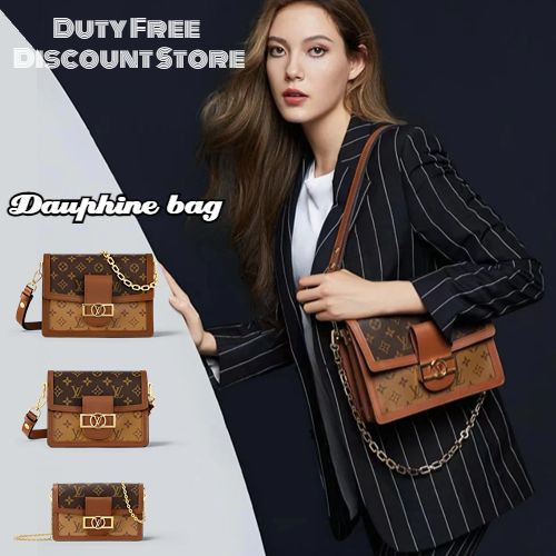 ♞ของแท้ Louis Vuitton กระเป๋ารุ่น Mini Dauphine Bag/size Available/Shoulder Bags handbag