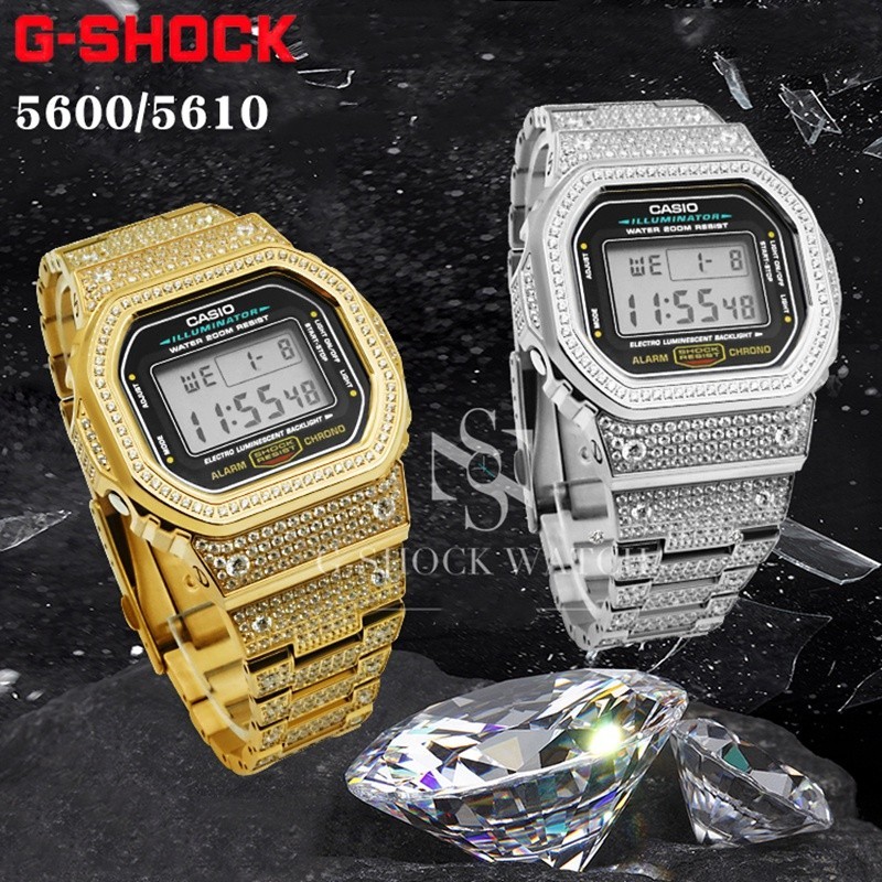 สายนาฬิกาข้อมือ สเตนเลส สําหรับ Casio G-Shock Dw5600 Gw-M5610 Gw-M5600 Gw-5000 Dw-5025