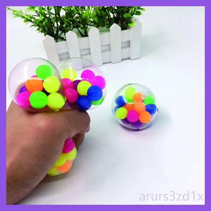 Rainbow Squeeze Ball Squeeze Squishy Antistress Funny Toy Squeezable Squishy Toy Stress Relief High
