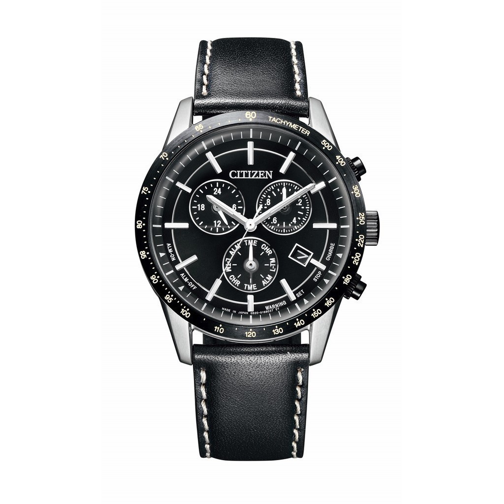 [AuthenticDirect from Japan] CITIZEN BL5496-11E Unused Chronograph Eco Drive Crystal glass Black Me