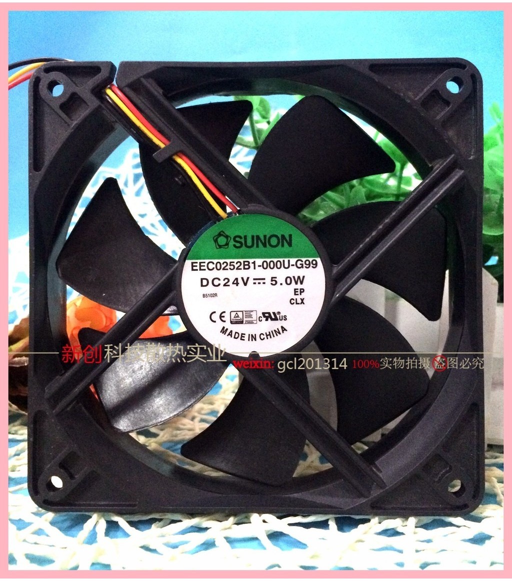 SUNON EEC0252B1-000U-G99/F99 24V 5W 12025 12CM พัดลมระบายความร้อนอินเวอร์เตอร์