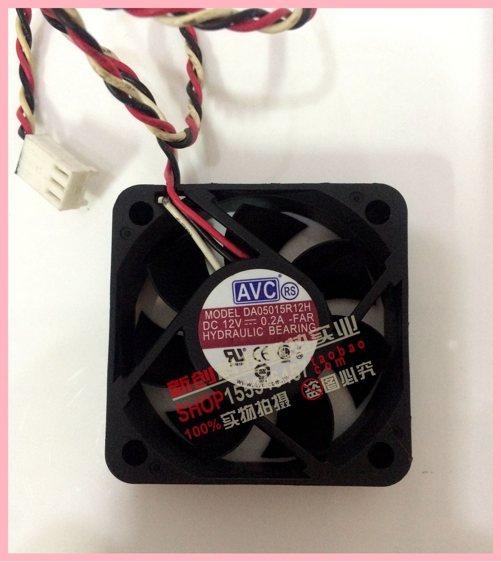 ไต้หวัน AVC 5015 DA0515R12H 12V 0.2A 4 สาย PWM อุณหภูมิควบคุมพัดลม cpu