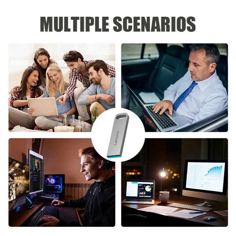 Lenovo 2TB New USB 3.0 Pen Drive Waterproof Pendrive 1TB Flash Disk Memoria Usb For Ps4 P S5 Gaming 