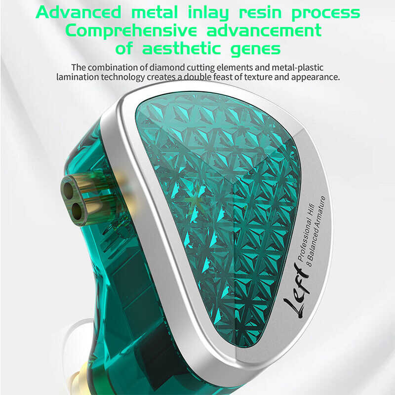 KZ As16 Pro 16Ba Wired Earphone Metal 8Ba Balance Armature In Ear Headphones Hifi Bass Music Earbud 