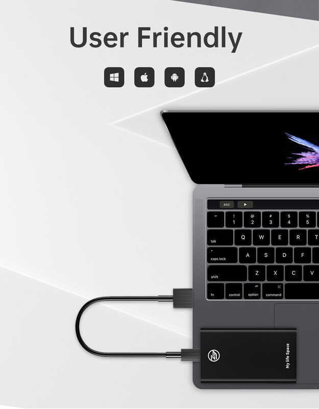 External 480GB Kingspec 960GB 120GB 240GB 500MB/s USB 3.1 Portable SSD Type-C Interface Solid State