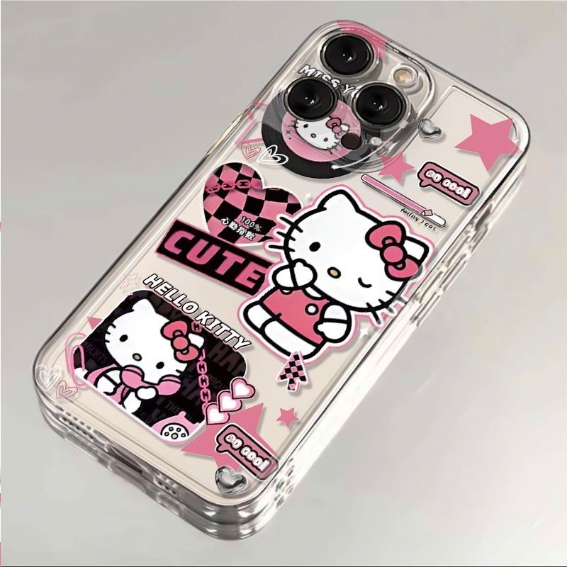 เคสโทรศัพท์ Apple 15 Hello Kitty iPhone 7/8PLUS/13 เคสโทรศัพท์กันกระแทกแบบใส