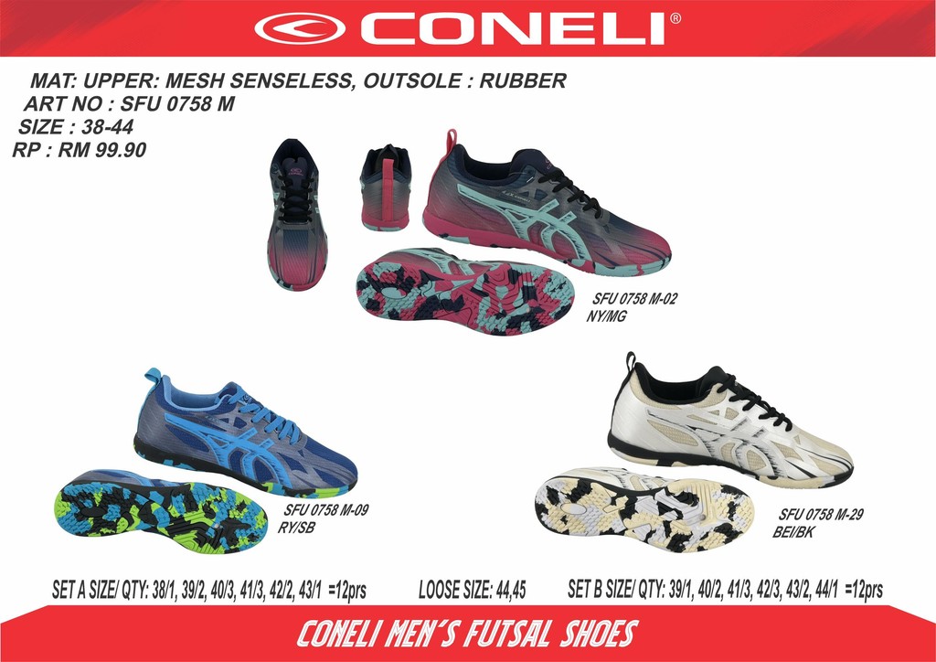 CONELI SFU0758 Sport Futsal Shoes /Indoor Shoes / Kasut Futsal