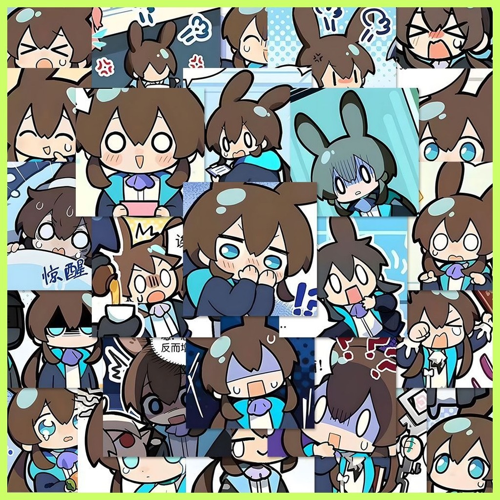 สติ๊กเกอร์ Arknights (54 แผ่น) Amiya Amiya Emoticon Pack สติกเกอร์น่ารักสติกเกอร์กันน้ําโทรศัพท์มือถ