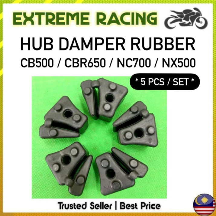 CB500 CBR650 NC700 NX500 Hub Damper ยาง-5 ชิ้น/เซ็ต-ล้อหลัง Sprocket Hub Rim Tayar Spoket Spocket Ge