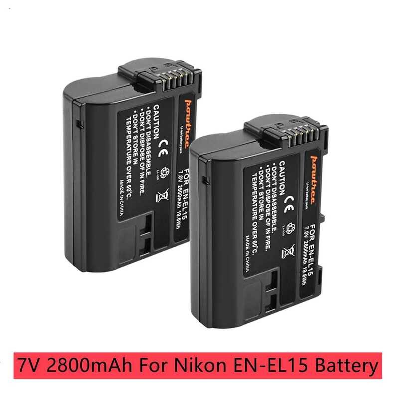 ❤️ En-El15 EN El15a กล้องแบตเต7v 2800Mah สำหรับ Nikon D750 D7200 D7500 D850 D7100 D610 D500,Mh-