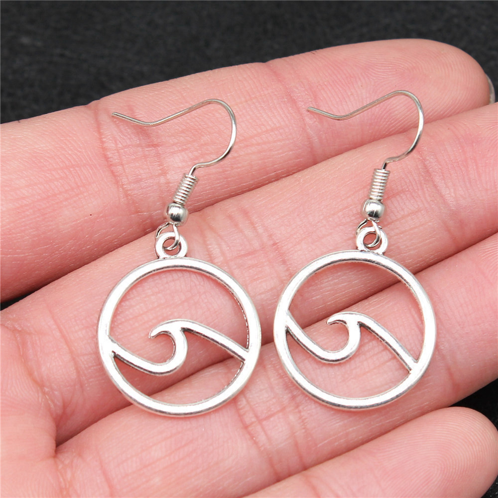 Geometric Water Drop Circle Drop & Dangle รูปที่ 4