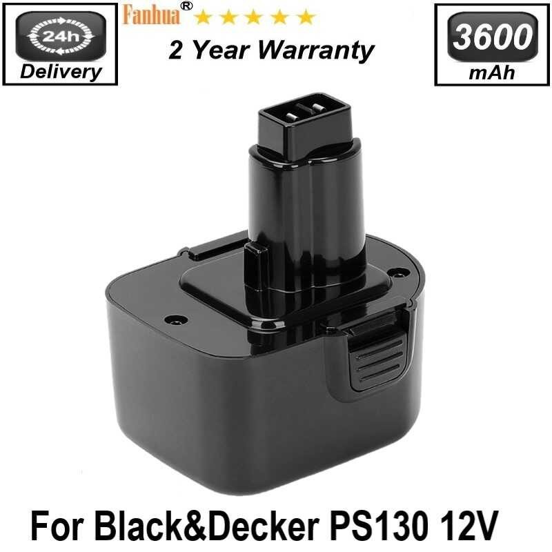 12V 3600Mah แบตเตอรี่ Ni-Mh สำหรับ Black Decker เครื่องมือแบตเตอรี่ Ps130 Ps130a A2 A-2 A9275 A-9275