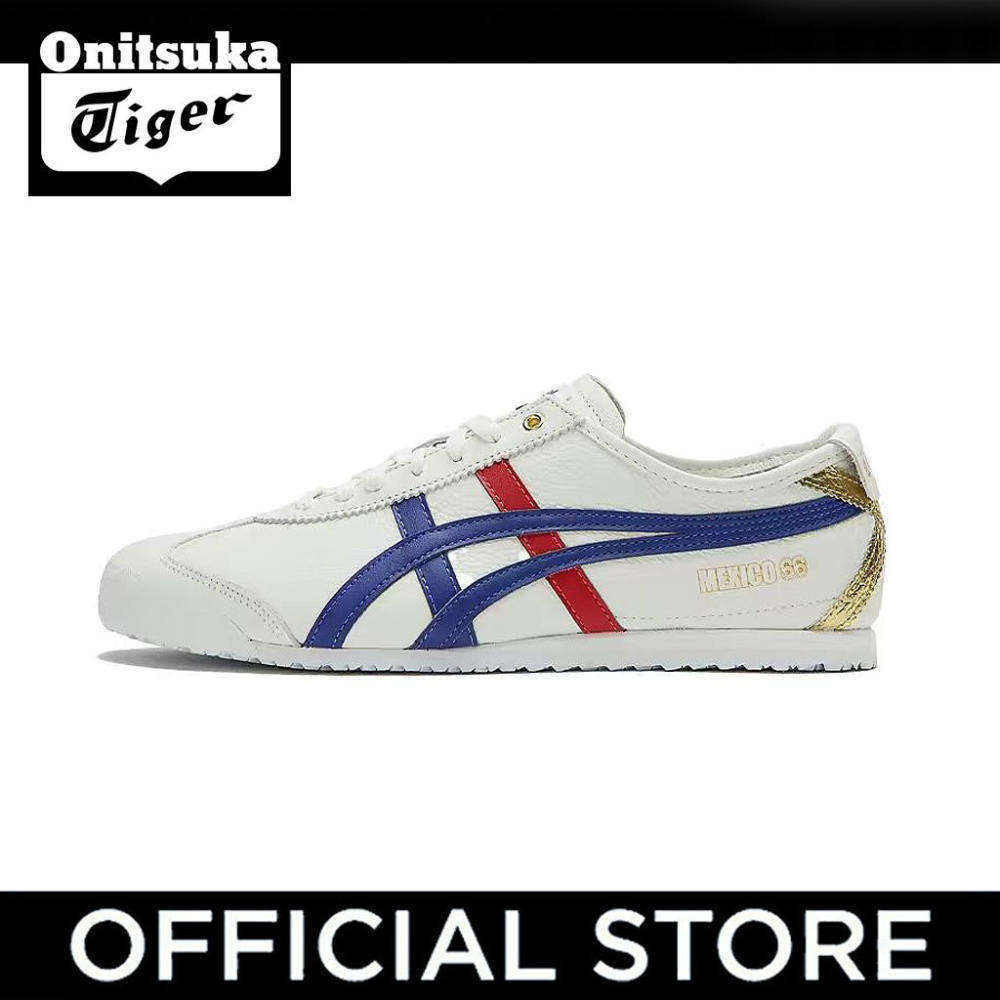 Onitsuka Tiger Mexico 66 Men and women shoes Casual sports shoes White blue red【Οnitsuka store official】