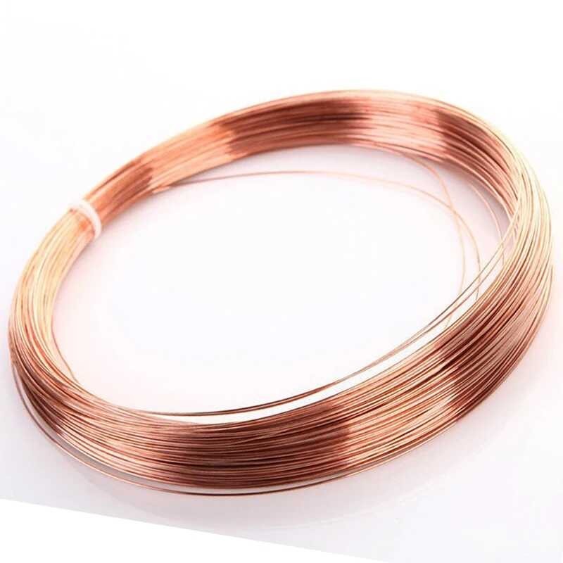 ลวด 100% Pure T2 Coil Conductive ทองแดงวัสดุลวดละเอียดพิเศษ, 0.1 0.2 0.3 0.4 0.5 1.0 1.5 2.0 ~ 5mm 1/5M,