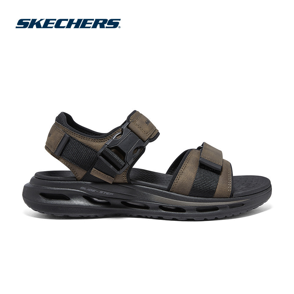 Skechers สเก็ตเชอร์ส รองเท้าแตะ ผู้ชาย Usa Street Wear Glide-Step Orvan Sd Sandals - 210647-KHK