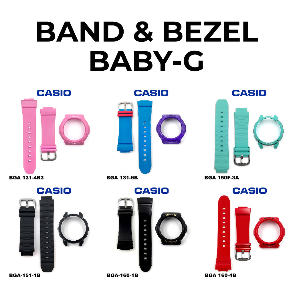 อะไหล่สายนาฬิกาข้อมือคาสิโอ BABY-G BGA-131 BGA-150 BGA-151 BGA-160