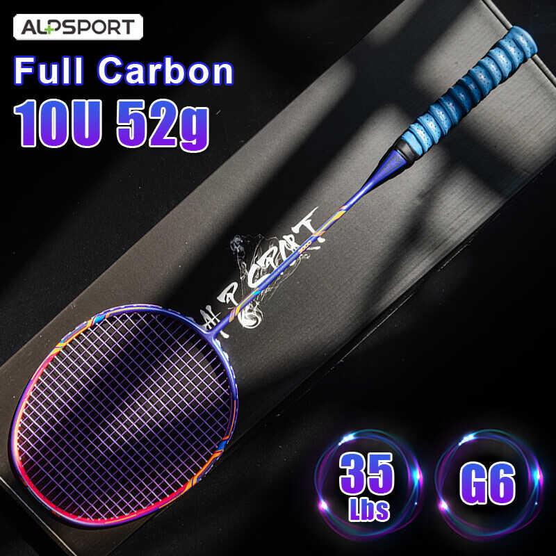 GJ 10U ALP 50g Super Light 22-32Lbs 100% Full Carbon Fiber Original Badminton Racket Training Racqu