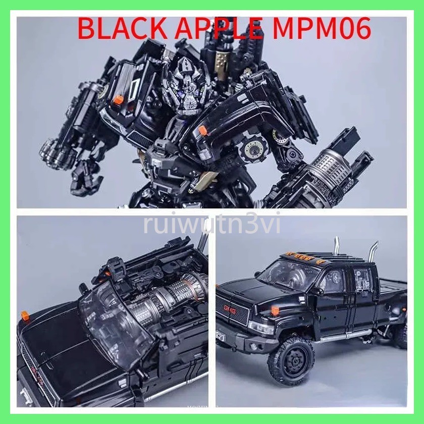 Transformation สีดำ Apple MPM06 Ironhide M06 Movie Edition Metamorphic ของเล่นรถกระบะขยาย Alloy Edi