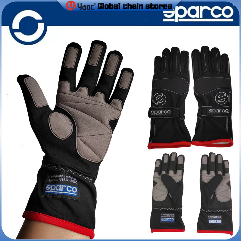 Yyaoc® Black Go-Kart Driving Gloves Children's Gloves Adult Car Gloves sparco Racing Rally Gloves B