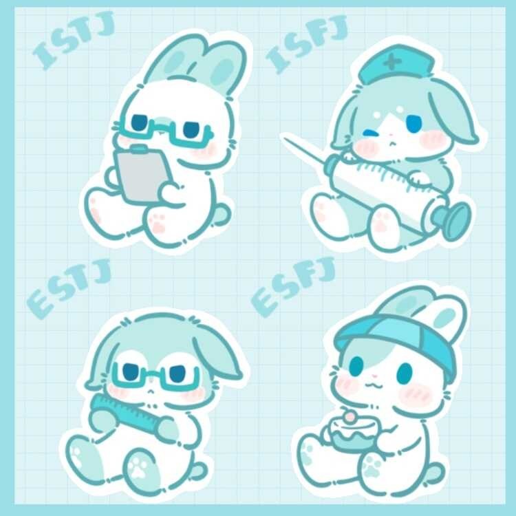 | พร้อมส่ง ฝากขาย | Mbti สิบหกบุคลิกภาพ | Mbti รุ่นกระต่ายโ