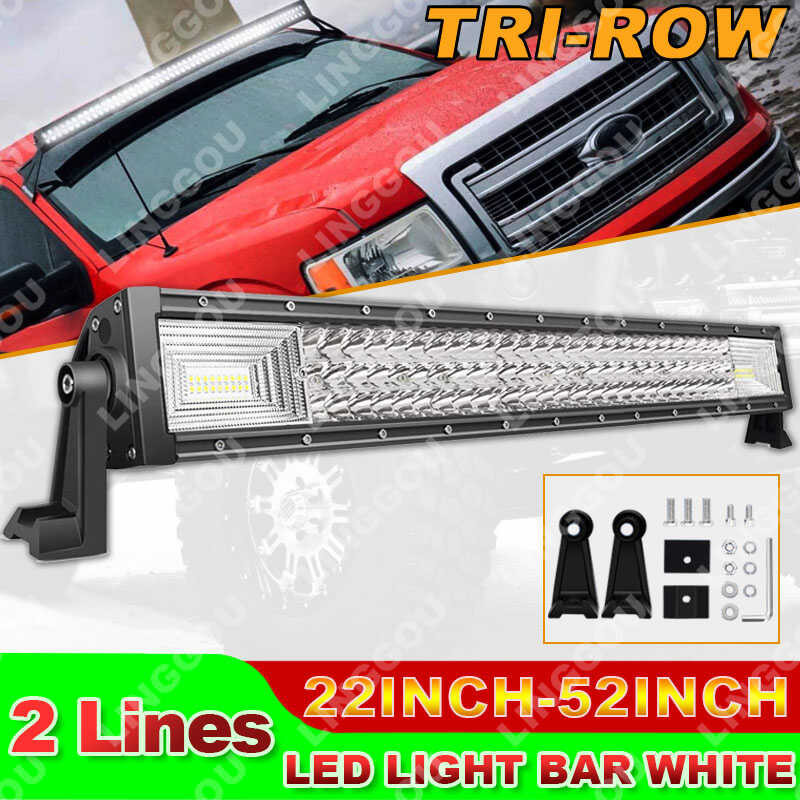 ❤ Bar For 4X4 Truck Pickup Van SUV 60W 120W 180W 240W LED Work Light Spotlight Driving Lights 12V