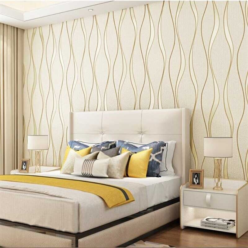 3D Simple Modern Water Ripple Non-woven Wave Pattern Wallpaper Home Decoration Living Room Bedroom
