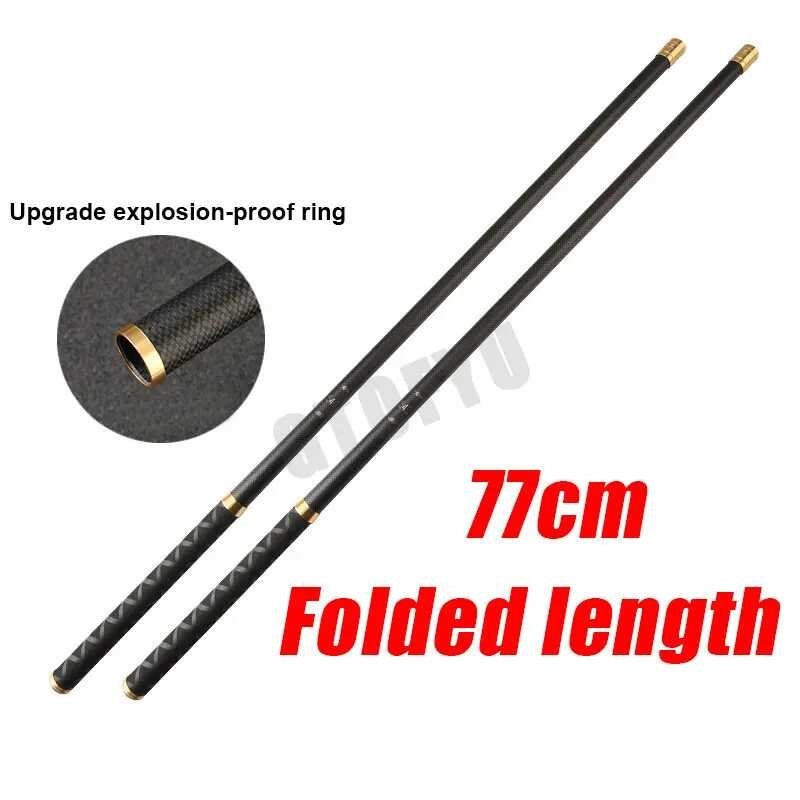 Telescopic Flow 4.5M 5.4M 6.3M 7.2M 8M 9M / 10M Carbon Library Pond Rod แท่งตกปลาน้ำห