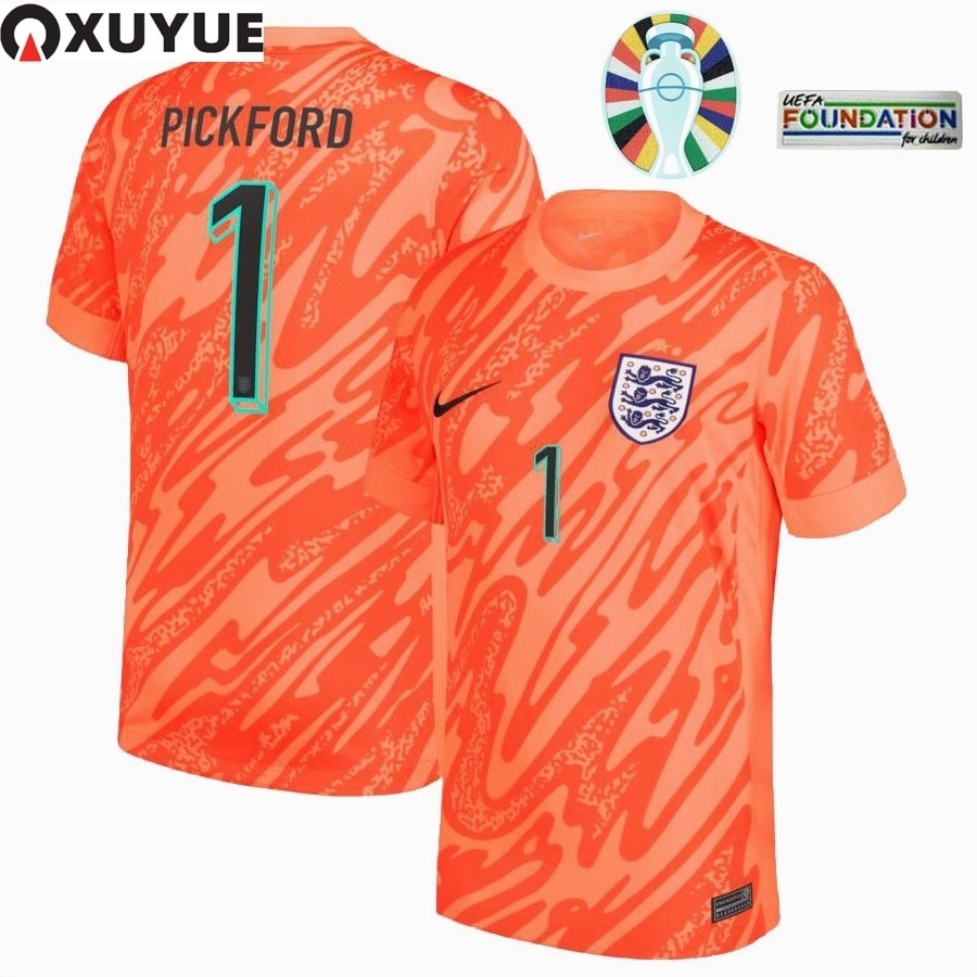 Xuyue เสื ้ อเจอร ์ ซีย ์ ผู ้ รักษาประตูสีแดงยูโรอังกฤษ 2024