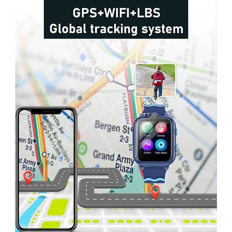 ❥ D35สมาร์ทวอท์ชสำหรับเด็ก4g รอม8gb SIM วิดีโอคอลโทรศัพท์นาฬิกาโทรศัพท์ GPS ❥