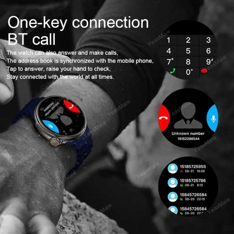 ❥ 2025นาฬิกาultra 9สมาร์ทนาฬิกาผู้ชายgps Bluetooth Call Health Monitor Smartwatchไร้สายชาร์จสร้