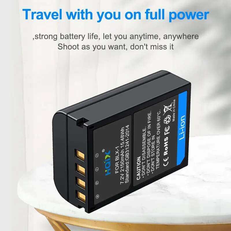 ❤️ HQIX สำหรับ Olympus Om-1 Om1 Mirrorless กล้อง Blx-1แบตเตอรี่ Charger ❤️