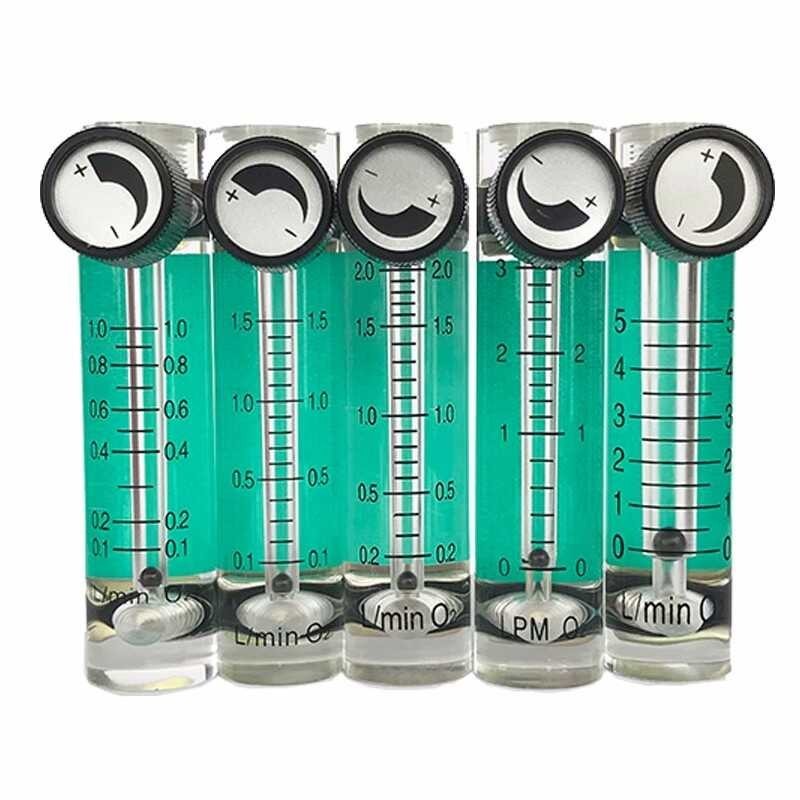 Air แก๊สออกซิเจน Flowmeter Caudalimetro Counter Flow Indicator O2 Oxigen แก๊สขนาดกระแสเงินสดอุปกรณ์ส