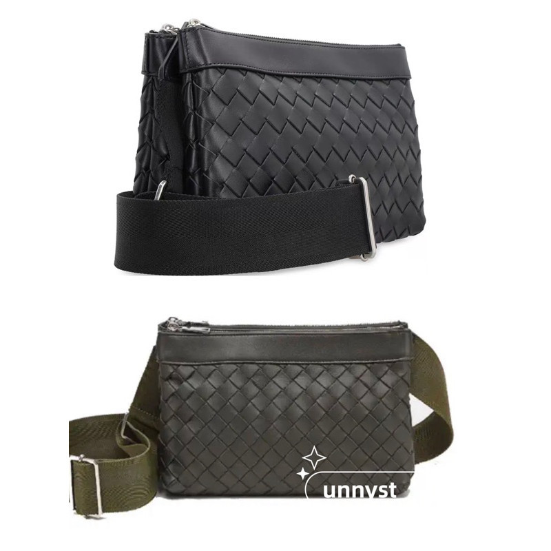 ♞,♘,♙ของแท้ BOTTEGA VENETA 2023 กระเป๋าสะพายสำหรับผู้ชาย Intrecciato