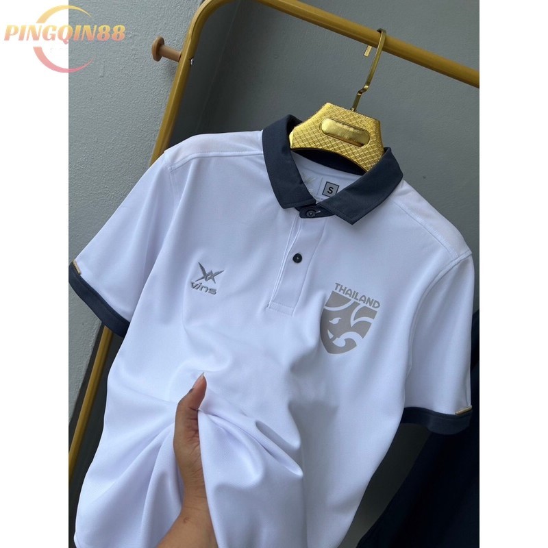 เสื้อโปโล vin รุ่น 221 พร้อมเฟกโลโก้ทีมชาติ