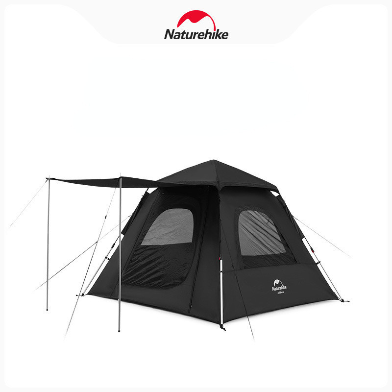Naturehike 2023 New Ango Automatic Three-person Tent Outdoor Camping Portable Quickopening Black Rubber Rainproof