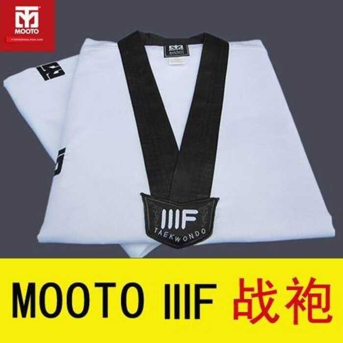 Use HOT Beginners Mooto Dobok Clothes Child V-Neck MOOTO Suit Taekwondo Training Uniform Wholesale