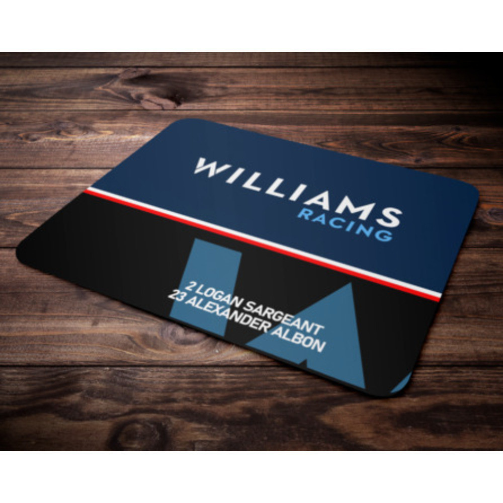 Williams 2024 F1 แผ่นรองเมาส์ Alex Albon Logan Sargetant - Scuderia GP